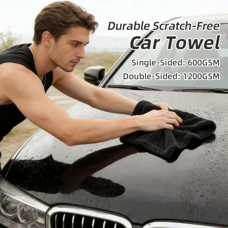 40X60Cm/60*90Cm 1200GSM Car Wash Microfiber Towel Car Cleaning Drying Auto Washing Cloth Micro Fiber Rag Car Accessories